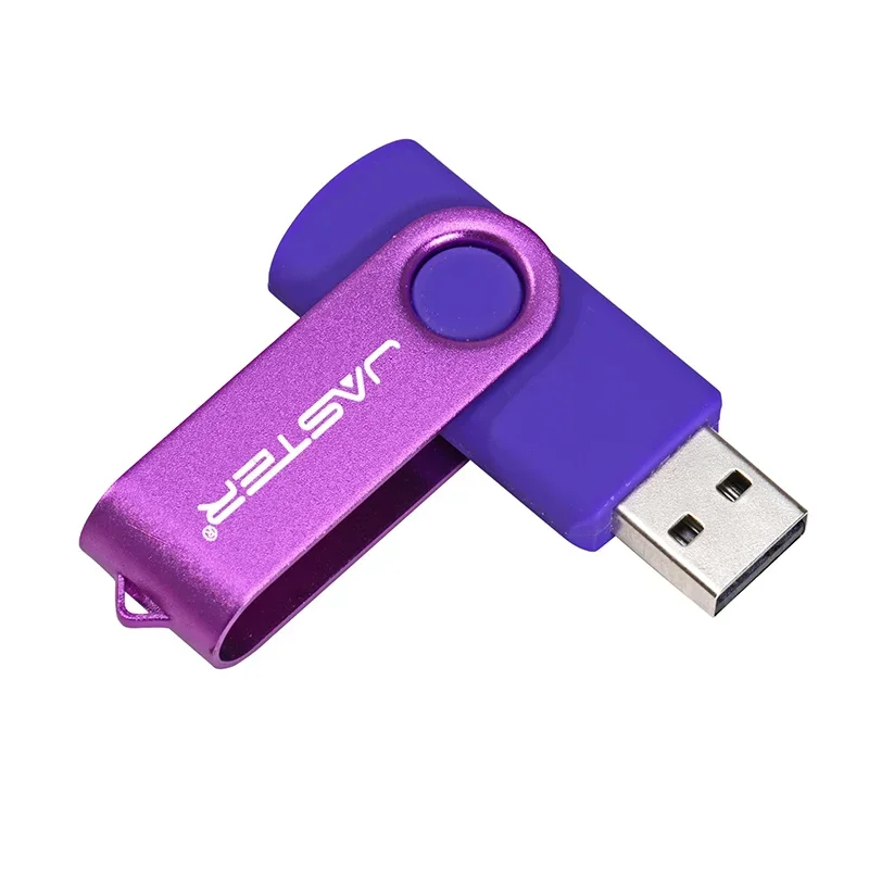 JASTER Free Key Chain USB Flash Drive 128GB Plastikowy pendrive 64GB do laptopa Memory Stick 32GB Obrotowy Kreatywny prezent biznesowy