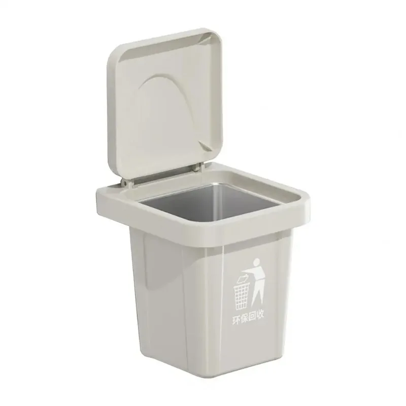 

Mini Trash Can Pen Holder Decorative Desktop Garbage Bin with Lid Small Plastic Waste Basket Stylish Mini Recycling Container