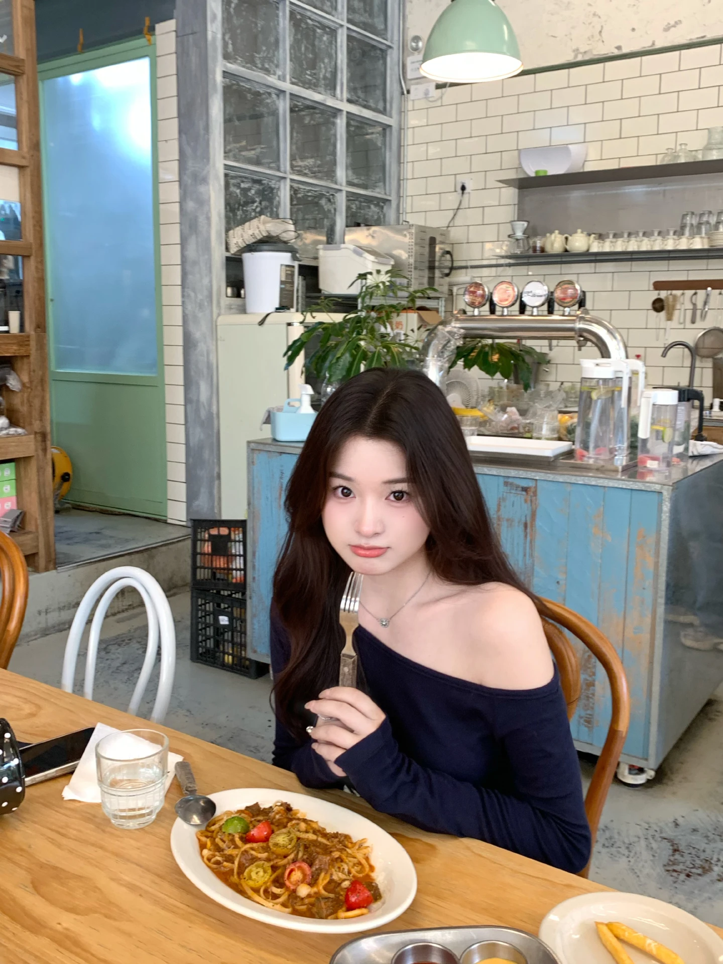 

Женская футболка Banana Long Sve oulder Bared Slim Fit Base Layer irt Autumn Commute Sle Pure Color Design Sense