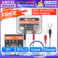 ANCEL BM200 Wireless Bluetooth 4.2 12V Battery Monitor Car Battery Health Monitoring Battery Tester For Android IOS APP