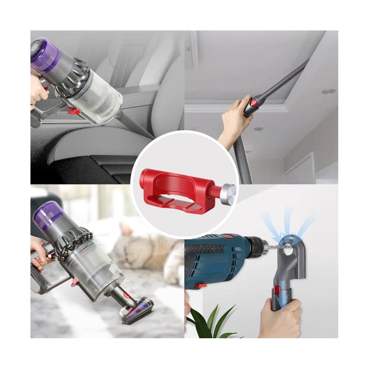 Blokada spustu dla Dyson V15 V11 V10 V8 V7 V6 bezprzewodowy odkurzacz przycisk zasilania przełącznik blokady przystawki