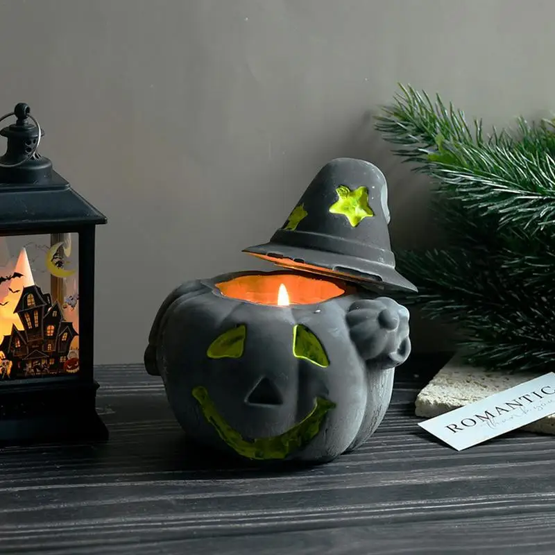 Halloween Pumpkin Candle Mold Candle Cup Silicone Mold Pumpkin Storage Box Storage Ornaments Silicone Candle Holder Mold