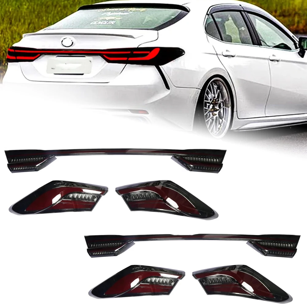 AKD Car Styling for Toyota Camry LED Tail Light 2018-2023 Camry Rear Fog Brake Turn Signal auto Accessories