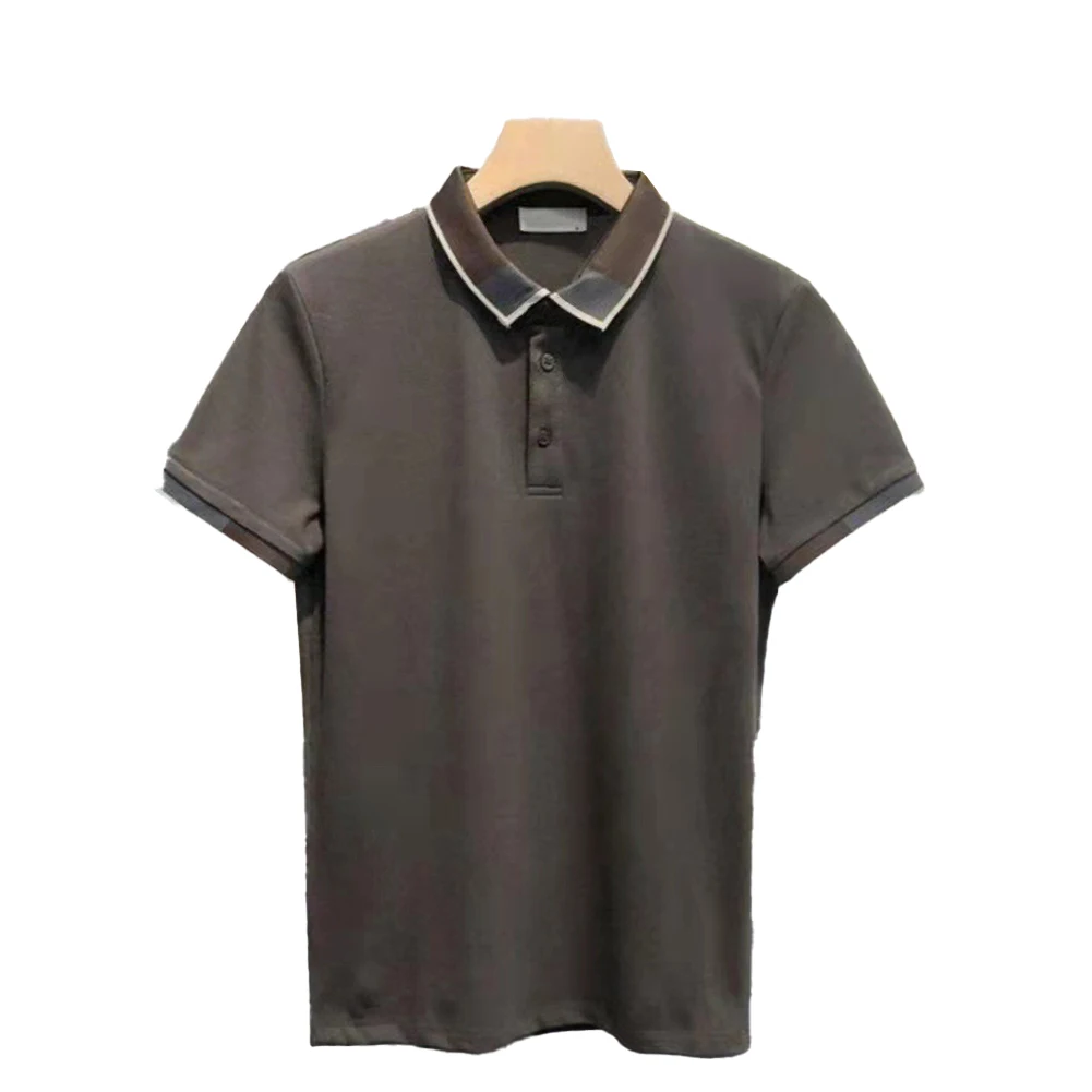 

Casual Outings Summer Events White Korean Style T-shirt Turn-down Collar Button Shirt T-shirt Brand New Condition
