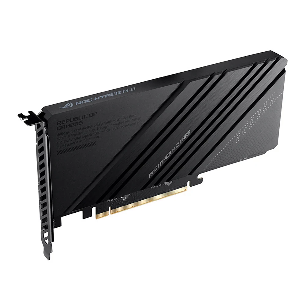 

Карта ASUS ROG Hyper M.2 PCIe 4.0 X16 с поддержкой 4x NVMe M.2 SSD-карта расширения RAID для настольных ПК