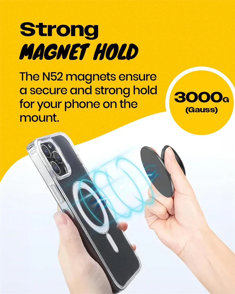 Cute Glass Heart Design Magnetic Phone Grip Holder Socket Pocket Support for Magsafe IPhone Mac Safe Ring Finger Expanding Stand
