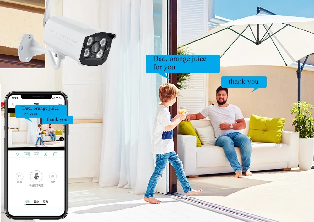 屋外監視カメラ,暗視,SDカード,WiFi,5mp/3mp,CCTV