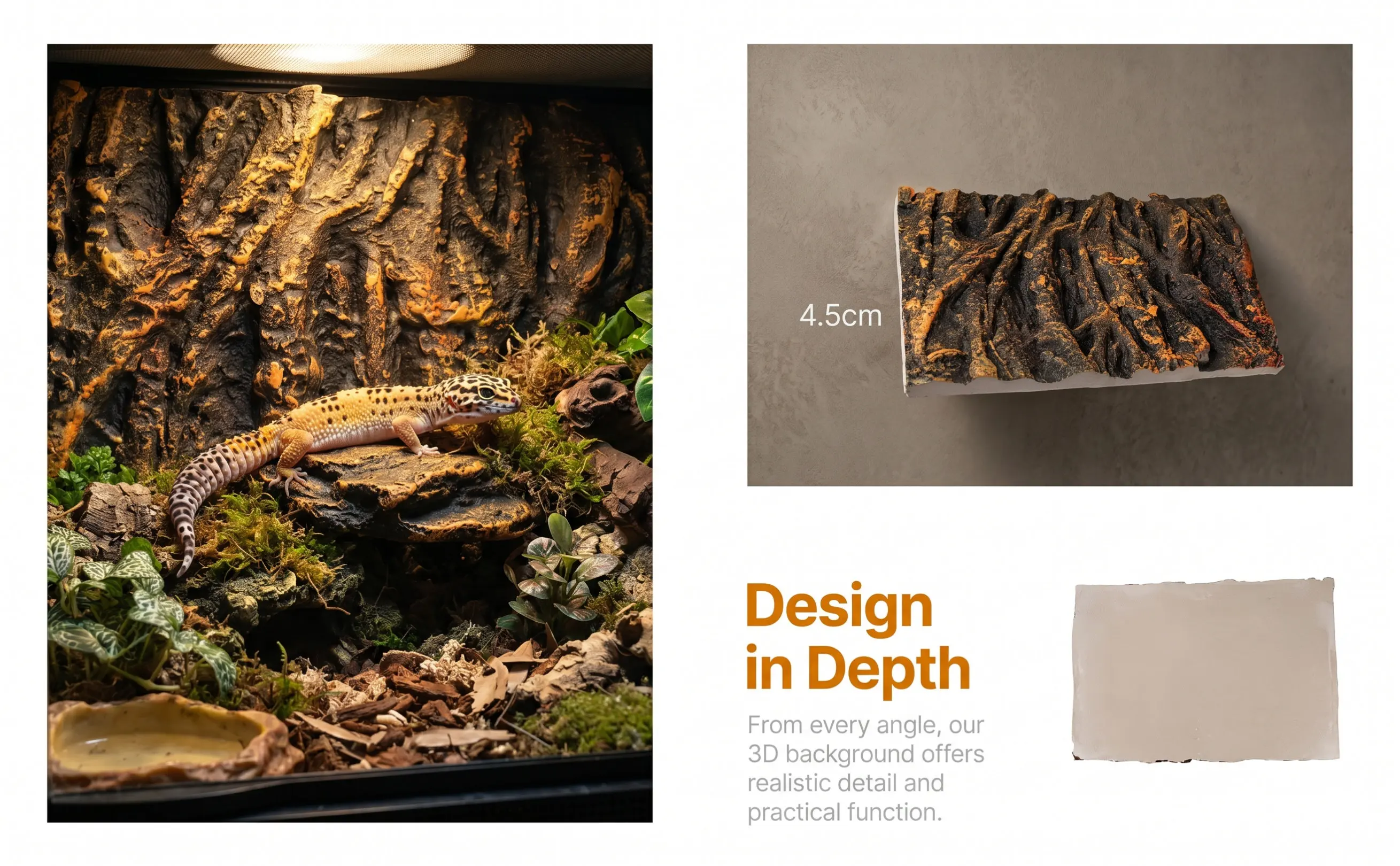 Realistic 3D Tree Root Background for Aquariums Terrariums Reptile Tanks Snake Habitat Fish Tank Decor PU Material Natural