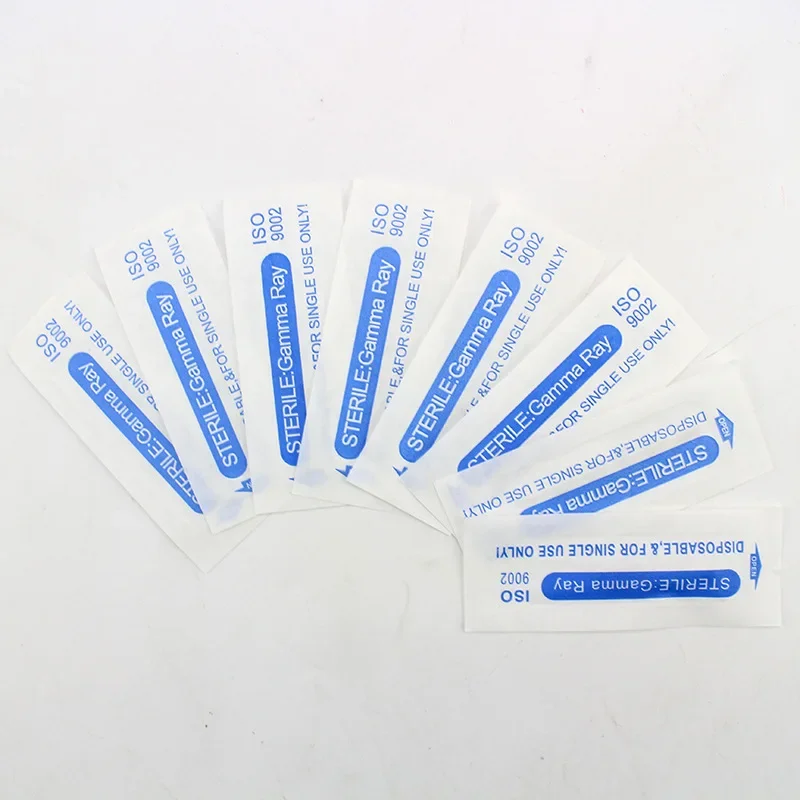 50pcs Microblading Shading Needles Shader Blades Tattoo Fog 3D Eyebrow Aiguille Permanent Makeup Agujas R3 R5 R7 R9 R17 R19 R21