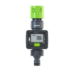 Digital Water Flow Meter IPX6 Outdoor Garden Hose Water Calculate Consumption Water Flow Rate 3/4