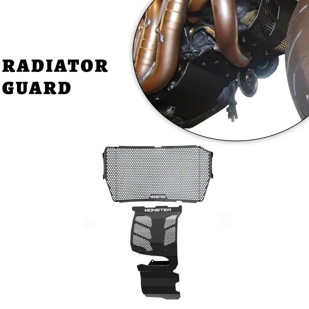 

FOR Ducati Monster821 Monster 821 Stealth Dark Stripe 2013 - 2020 Radiator Grille Guard Cover Engine Guard Housing Protection