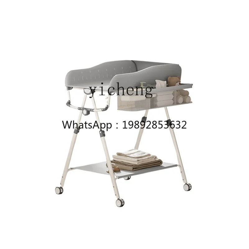 Picture 3: ZZ Diaper-Changing Table Baby Care Desk Installation-Free Folding Multifunctional Baby Bath Change Diaper-Changing Table