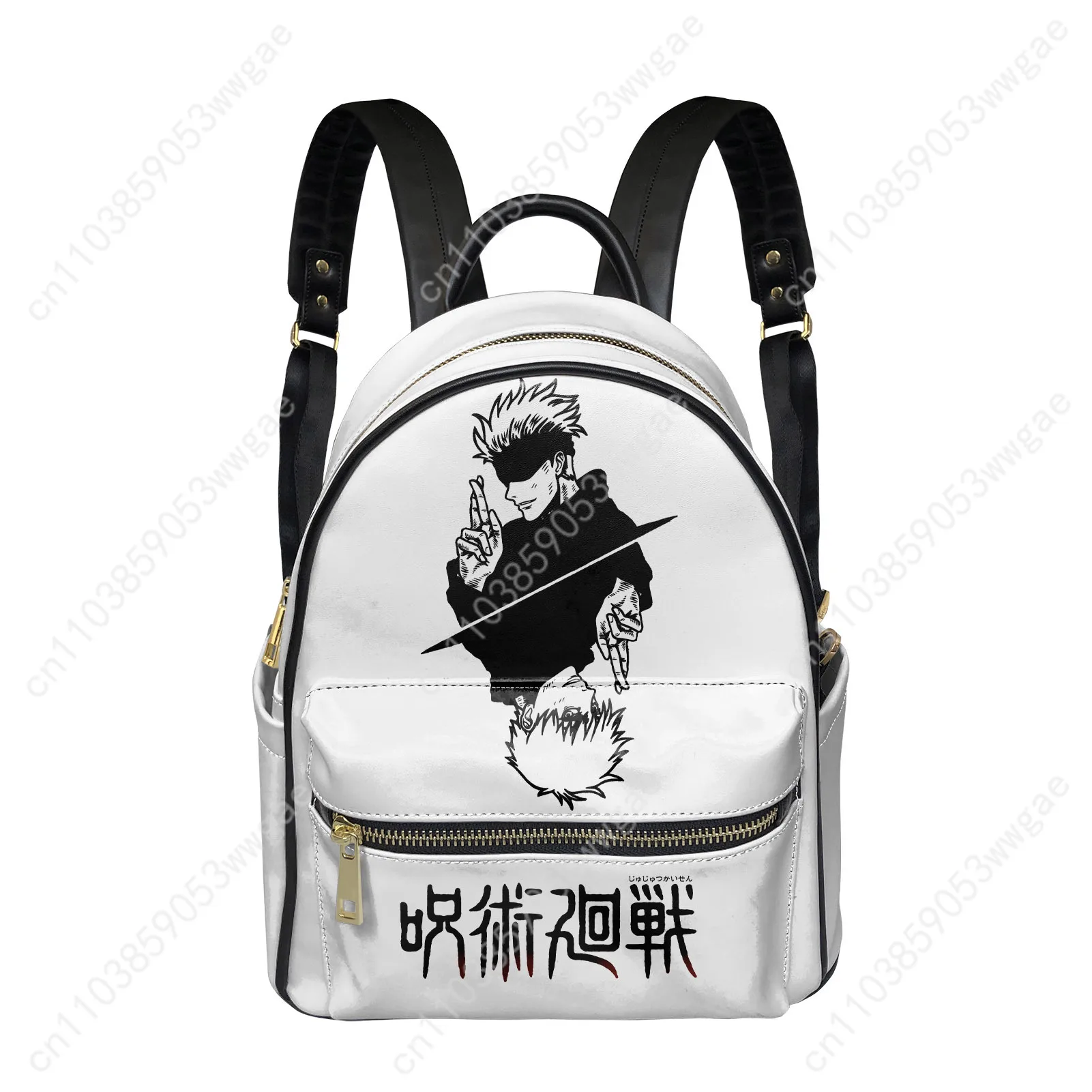Gojo Anime Backpack Women Man Knapsack Personalized Text Image Double Shoulder Bag Business Travel Bookbag Rucksack Gift Daypack