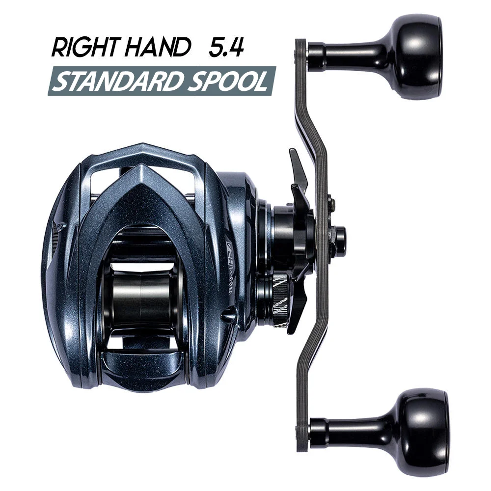 CYLIUS ASHMOON Legierungs-Baitcastingrolle, maximale Zugkraft, 6 kg, 8,1:1, hohes Übersetzungsverhältnis, langer Griff, BFS-Rolle/Allzweckrolle/Meeresangelrolle 5
