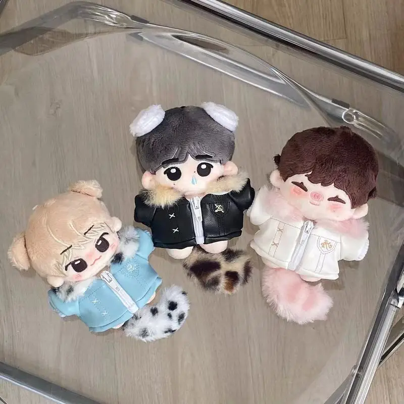 

10cm cotton doll, small leather velvet with small tail series, new cotton doll, no attribute, baby doll clothes suit