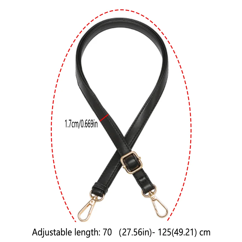 125 سنتيمتر حزام حقيبة طويلة بولي Leather حقيبة كتف جلدية حزام 1.7 سنتيمتر واسعة اكسسوارات لحقائب اليد موضة حقيبة PU حزام لأحزمة كروسبودي