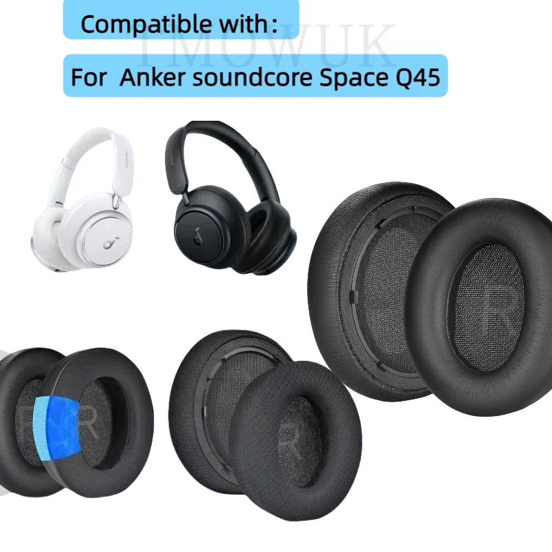 

EarPads Compatible with Anker soundcore Space Q45 Headset Headphones Earpads Cover Replacement Leather / Mesh / Ice gel Earmuff