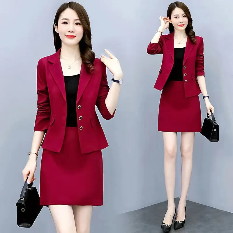 

Fashion Women's Set Spring and Autumn Korean Version Temperament High-end and Elegant Women's Two-piece Set