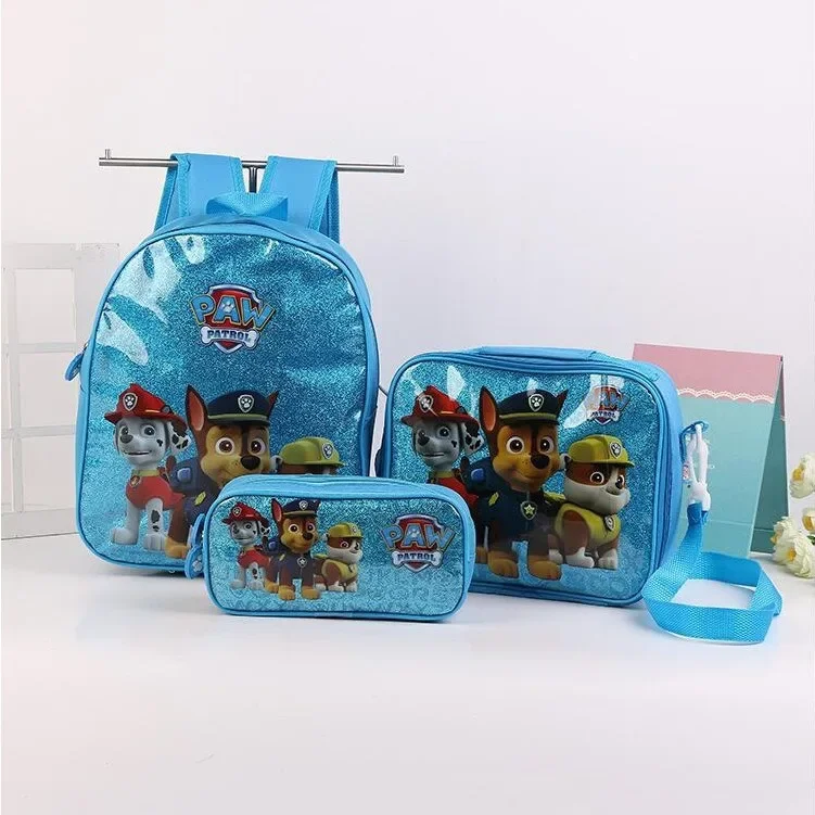 

PAW Patrol Pencil Cases Cartoon Pvc Children's School Supplie Stationery Backpack Kids Gift Three piece set