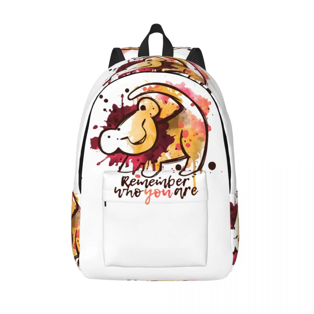 

Рюкзак «Король Лев» для мужчин и женщин, подростковый школьный рабочий рюкзак, прочная сумка на плечо для колледжа с героями мультфильмов