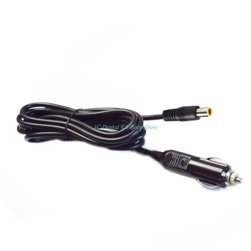 E74D 1.5m Car Cord Laptops Power Supply Cable Wire DC12V-24V DC7909 Male Connectors Power Cord
