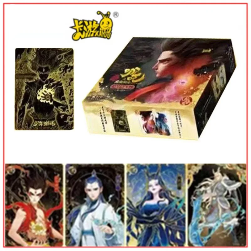 بطاقات Nezha الأصلية الشيطان الصبي قهر التنين الملك الروح لهب حزمة VOL.3 أنيمي فيلم جمع بطاقة اللعب هدية عيد ميلاد