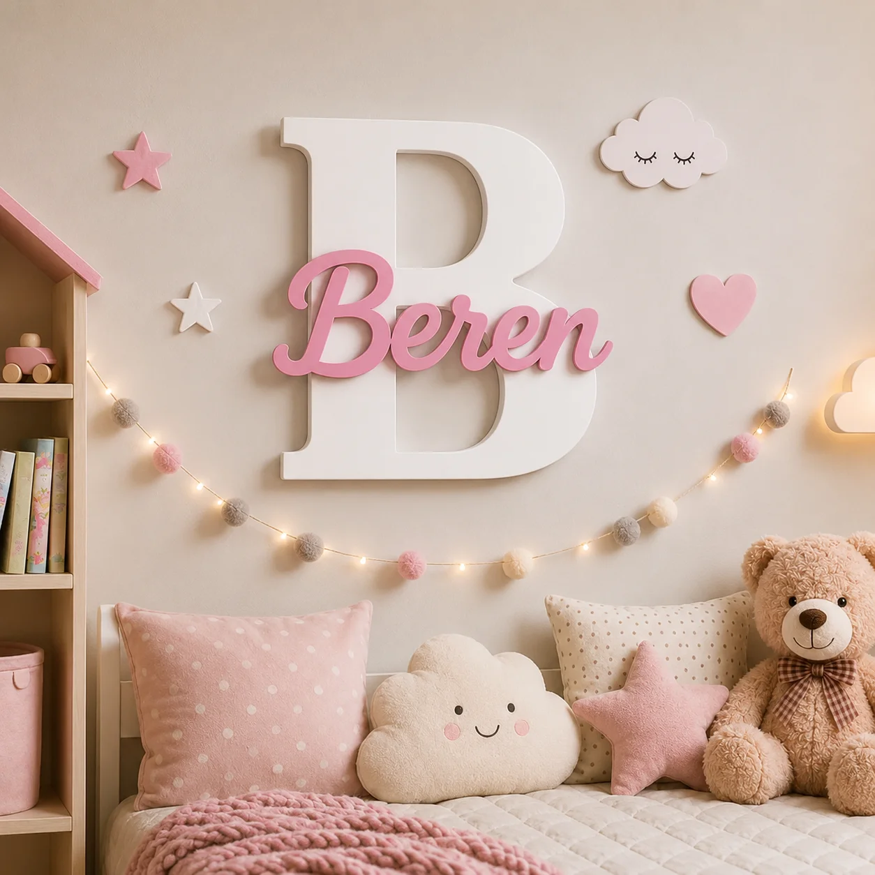 1pc Custom Korean style PVC Wooden Name Plaque,Bedroom Room Table Decor,Wedding Birthday summer Graduation Christmas Gift