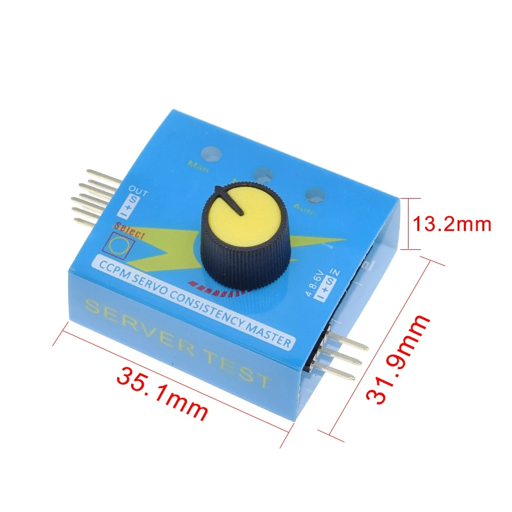 TZT Servo Tester Gear Test CCPM Consistency Master Checker 3CH 4.8-6V with Indicator Light image 2