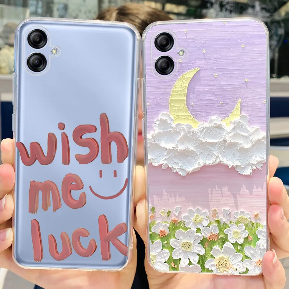 لينة سيليكون الحال بالنسبة لسامسونج غالاكسي a04e sm-a042f ، وحالة الهاتف الوفير ، لمجرة a04e m04 f04 ، جديد