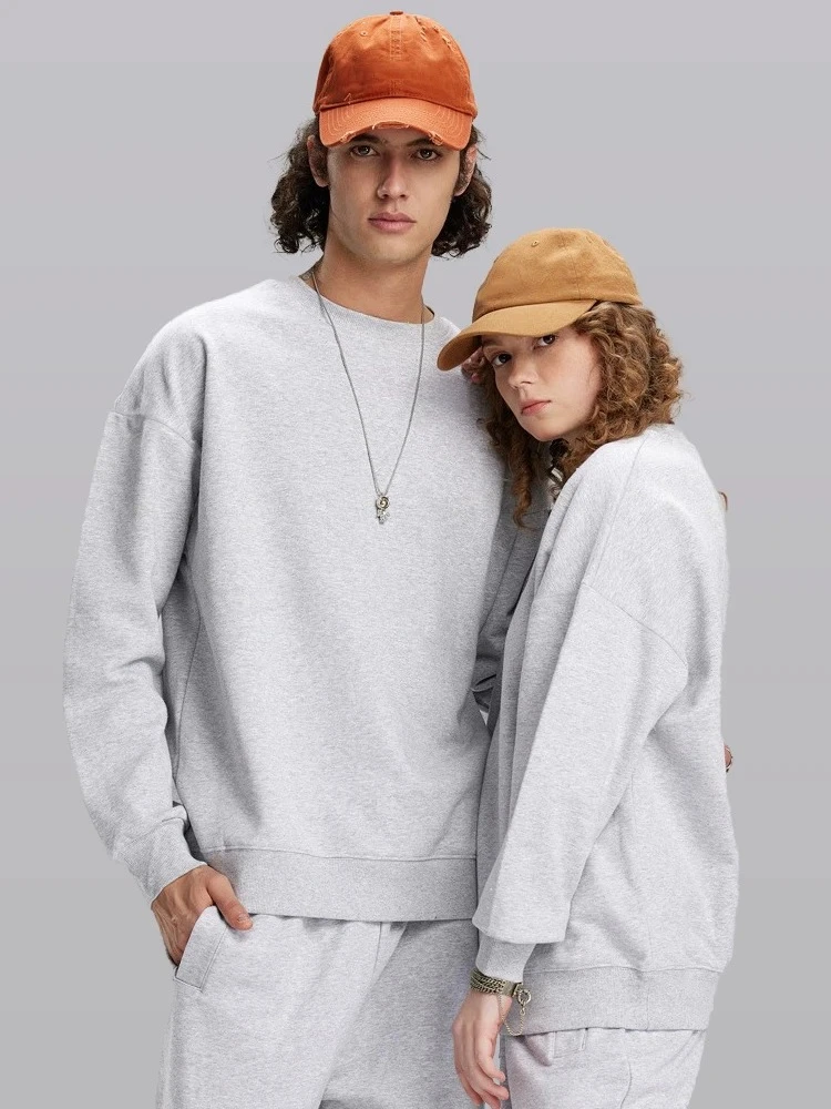 هوديي نسائي كاجوال برقبة دائرية وأكمام طويلة بلون سادة ملابس رياضية كلاسيكية عصرية فضفاضة ومريحة #5