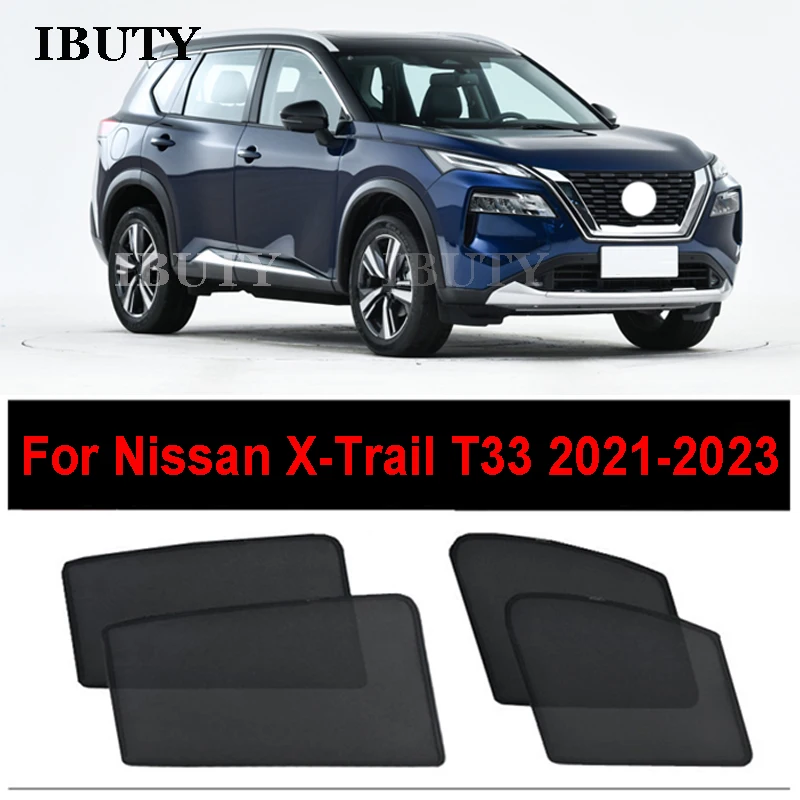 

For Nissan X-Trail T33 2023 2022 Car Sunshade Rear Windshield Sun Visor Mesh Curtains Side Window Sunshield Heat Protecion Cover