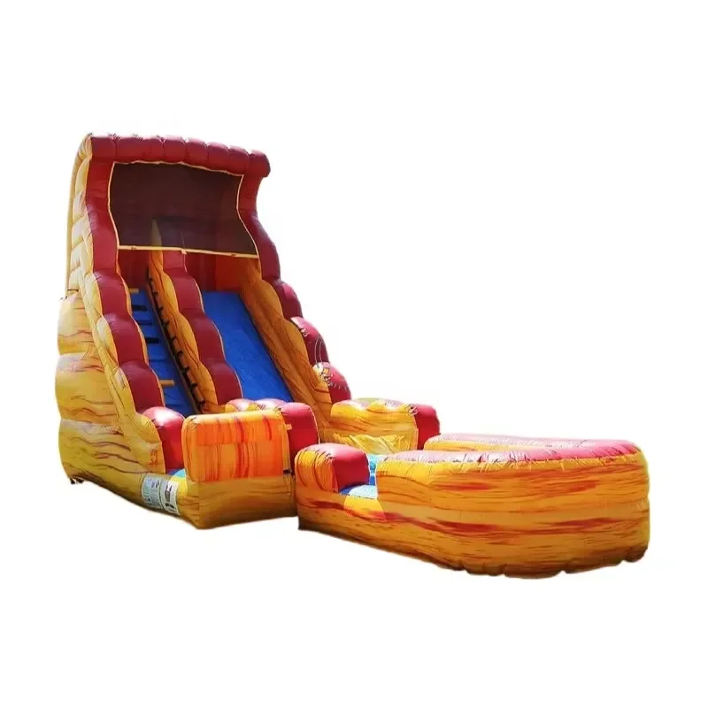 Factory Price Commercial Inflatable Slides Inflatable Lava Water Slide Inflatable Waterside Escape Slide