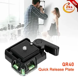 Quick Release Clamp Plate QR40 Camcorder Tripod Monopod Ball Head Quick Release Plate Holder for DSLR Camera 2pcs / 4pcs