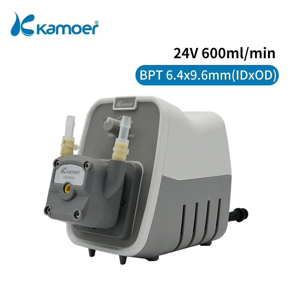 Kamoer 250~600ml/min KCP600 Automatic Circulation Flow Pump Peristaltic Dosing Pump with Adjustable Flow Rate BPT 6.4*9.6mm