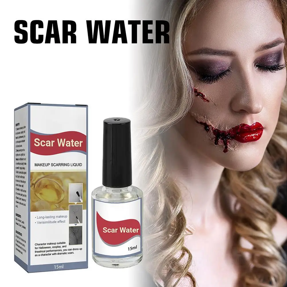 Fake Wound Scar Making Liquid Face Body Skin Simulation Professional Halloween Stage Special Latex Makeup Tool Water Cosmetics