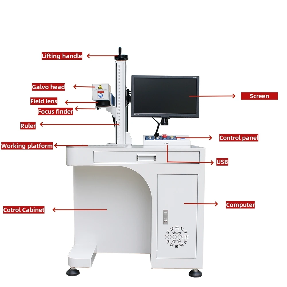 Fiber Price Laser Marking Hine For Metal And Non-Metal