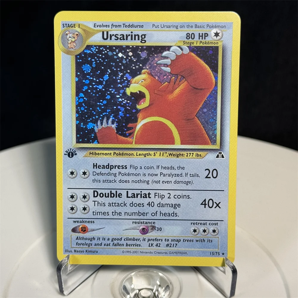 PKM/PTCG Cards Foil Flash Card Neo Discovery/Neo Genesis Series Meganium  Bellossom Trading Card Christmas Present Playing Card - AliExpress 26