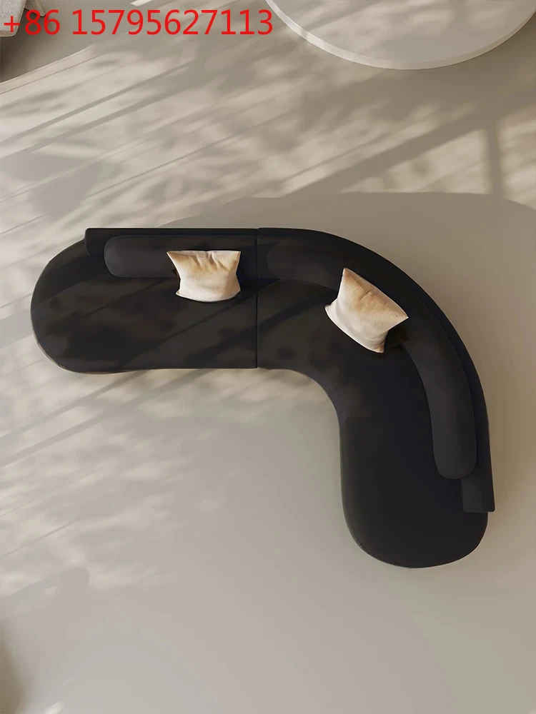 

Итальянский минималистичный изогнутый угловой диван для гостиной, салона красоты, офиса, зоны отдыха, приемной