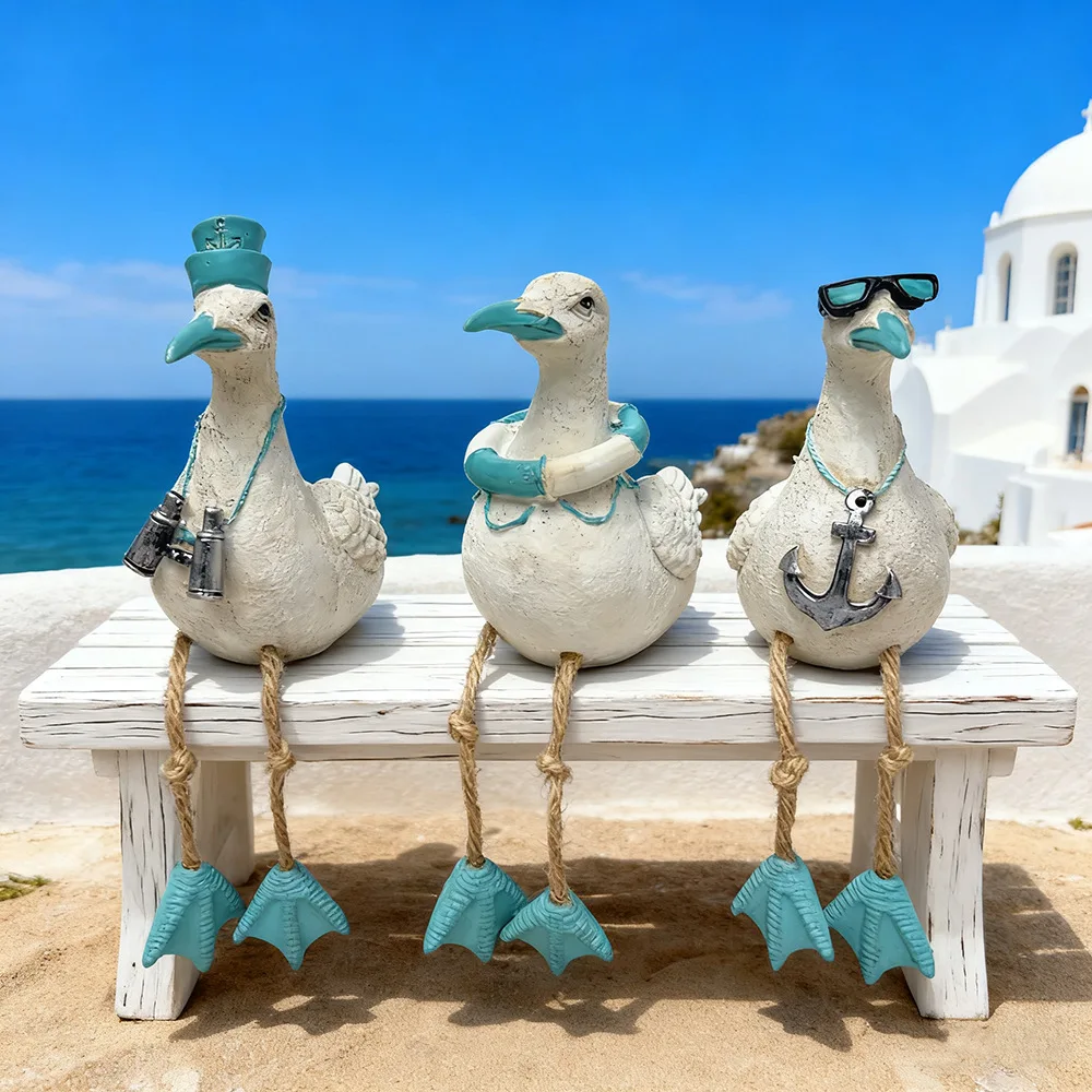 Funny Nautical Seagull Yard Art, 8