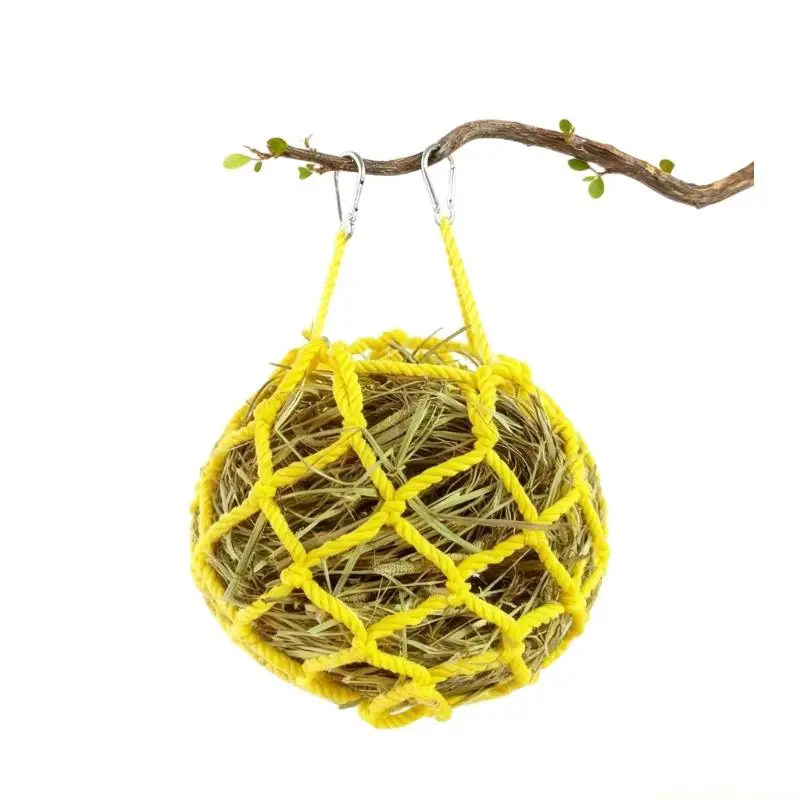 QX2E Adjustable Hanging Grass Feeder For Cages Enclosures And Small Pet Cage Decors