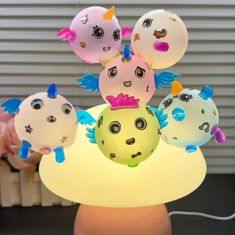 In Stock Magic Sticky Happy Diy Animal Monster Toy Theme For Boys Girls Assembled Bobo Sticky Toys Anti-Stress Toy