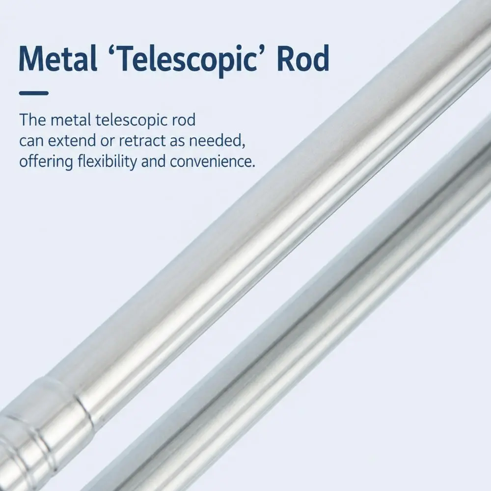Stainless Steel Clothes Pole Portable with Anti-Slip Handle Retractable Clothes Fork Multi-Color Clothes Hanging Rod Balcony