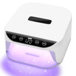 Professional UV Light for Nails, Nail Lamp with LDC Display, 4 Timers Nail Dryer for Salon Gel Manicure or DIY at Home White