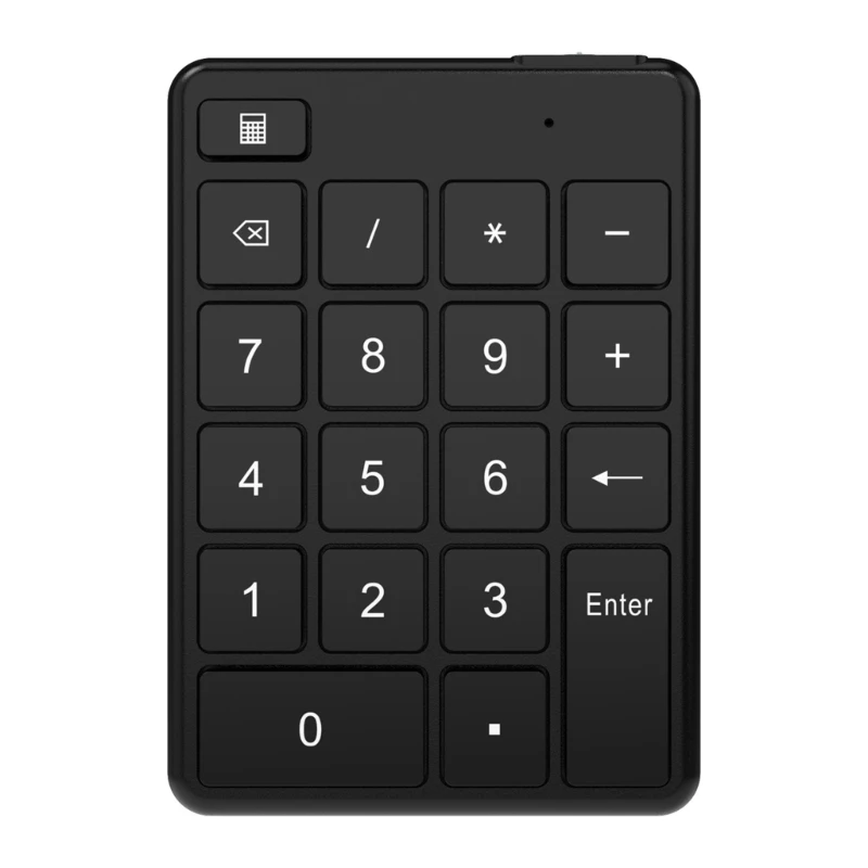 Portable Wireless Numeric Keypad and Rechargeable Numpad Bluetoothcompatible for Laptop PC Financial Accounting