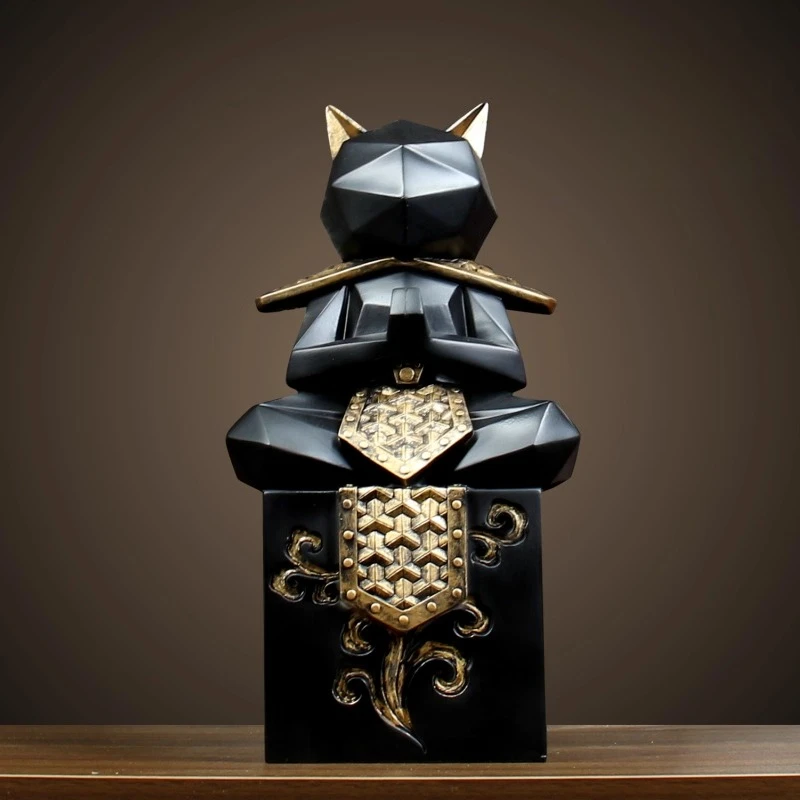 

Lucky Cat Statue Ornament Resin Statue Handicrafts Living Room Wine Cabinet Home Decoration Desktop Decoration Christmas Gift