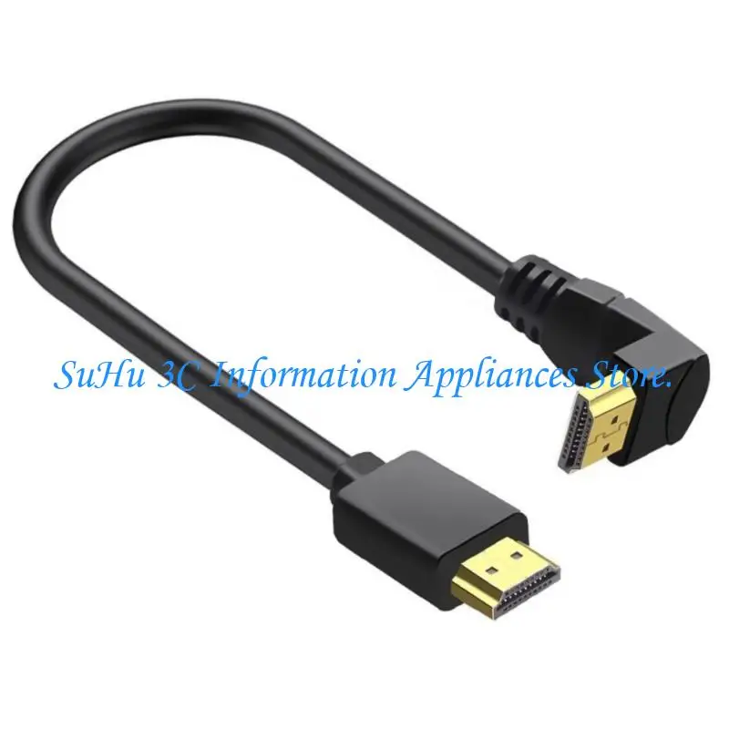 

J0MB Гибкий HDMI2.0 Кабельный мужчина до мужчин 90 градусов на угловой для видео 4K