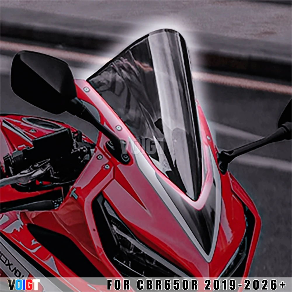 Parabrezza Sportivo VOIGT CBR650R Race High per Honda CBR650R 2019-2026, Serie Deflettore a Doppia Bolla CBR 650R