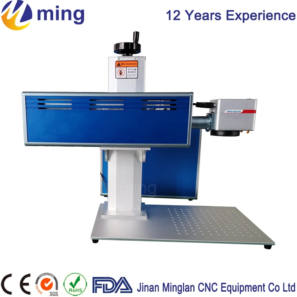 40W Air Cooled Co2 Laser Marking Machine Marking On Bamboo, Plastic, Acrylic, Marble, Crystal, Jade,