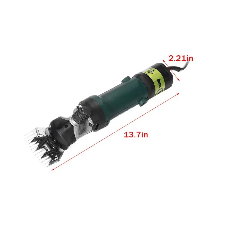 2000W 6-Speed Electric Sheep Shearing Clipper, 13-Tooth Blade Wool Shear Kit for Sheep, Goat & Farm Animal Pet Hair Cutting