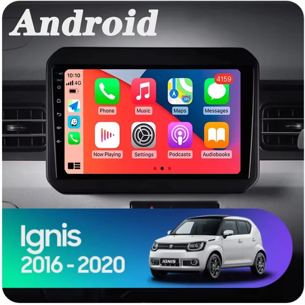 Android 14 Wireless Auto Carplay For Suzuki Ignis 2016 2017 2018 2019 2020 Car Radio Multimedia Video Player Navi GPS Stereo DSP